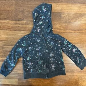 Disney Black Hoodie with Pastel Iridescent Patterns